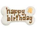 White Happy Birthday Bone - 10/Case